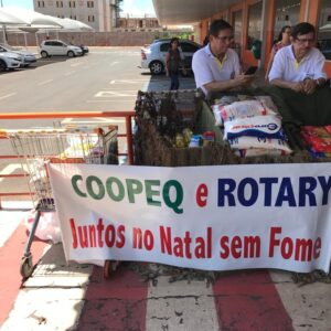 Campanha Natal Sem Fome Coopeq e Rotary